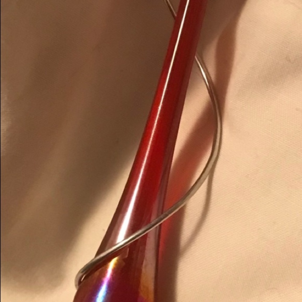 Crystal hang from mirror